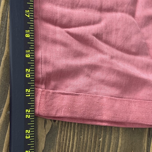 Aerie Linen Blend Red Rust Overalls Womens Size L Straight Leg Pockets Casual - Picture 10 of 11